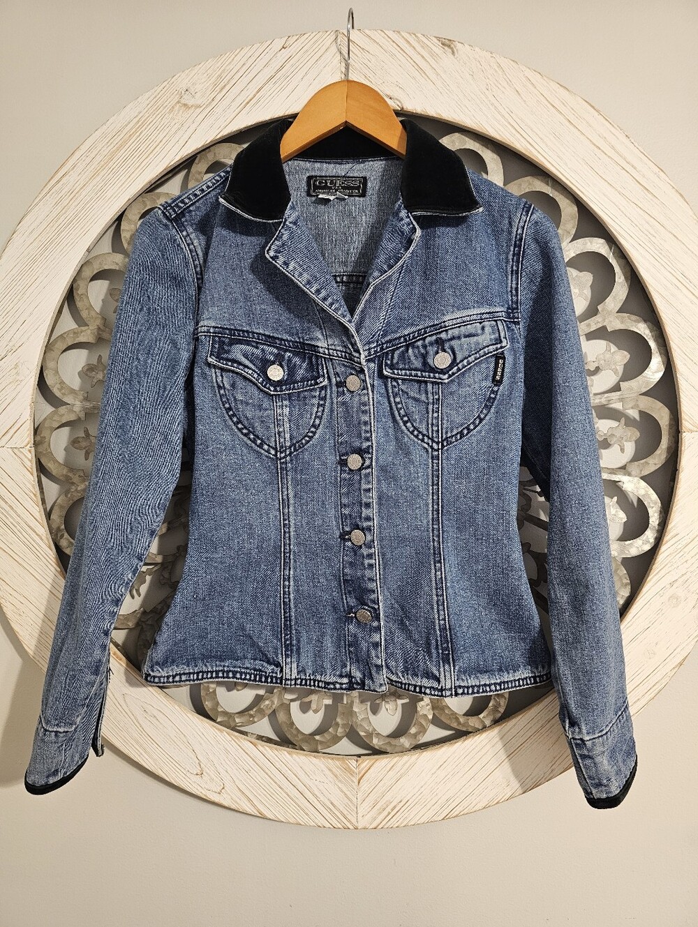 Guess Jean Jacket with Valour Trim